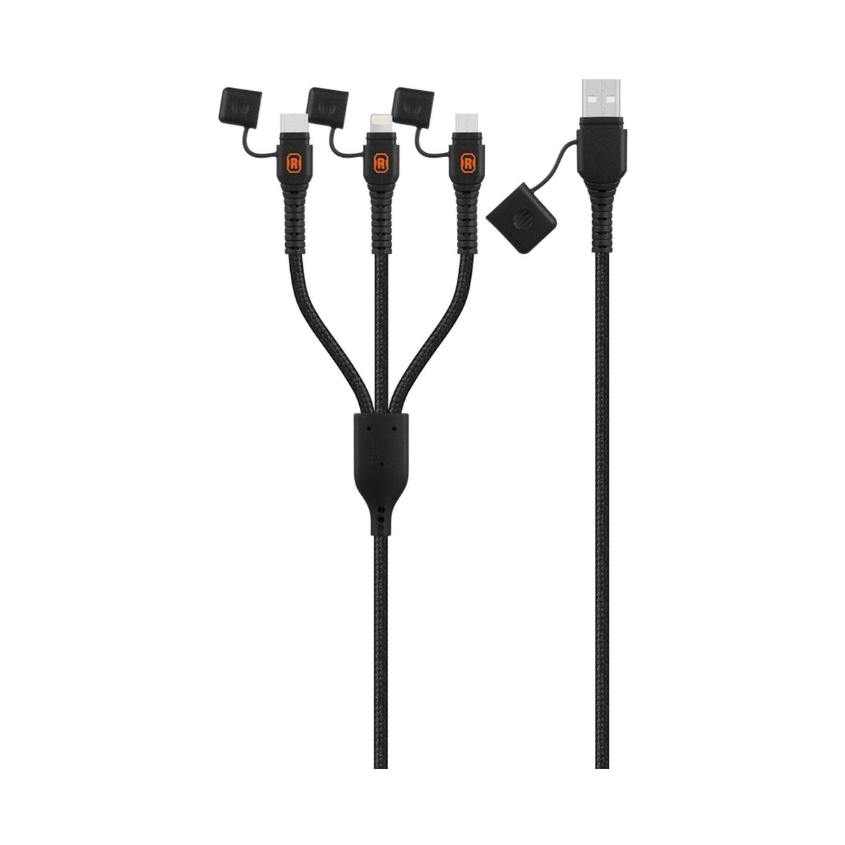 Rugged by Volkano Water- and Dust-Proof USB to 3-in-1 Cable - 1.2m
