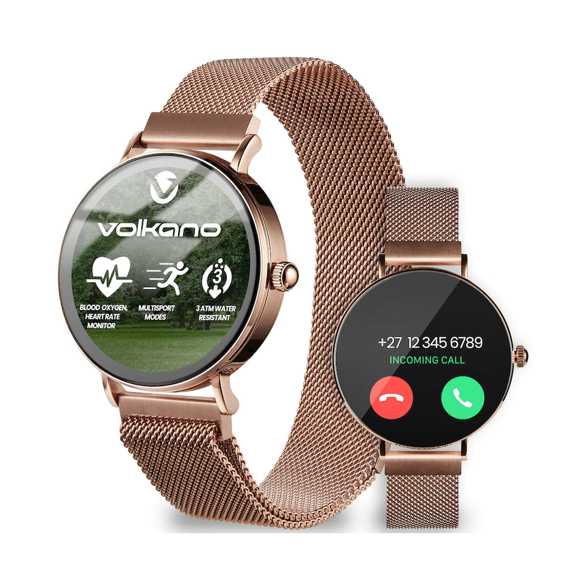 Volkano Valencia Series Ladies Smart Watch - Rose Gold