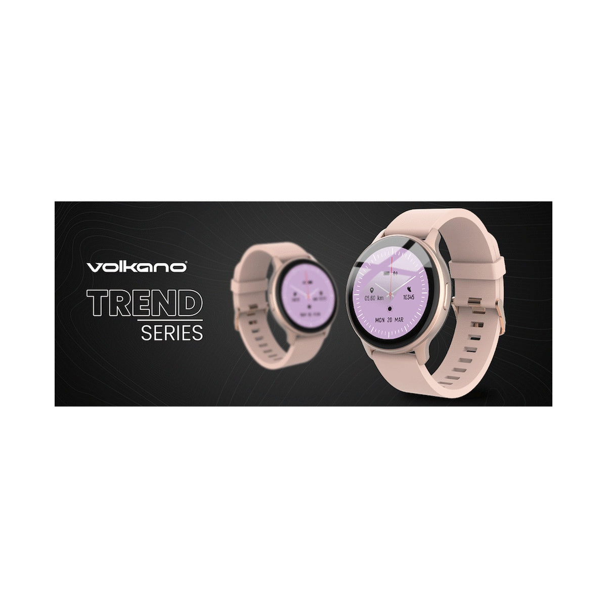 Volkano Active Tech Trend series Watch with heart rate monitor - Gold