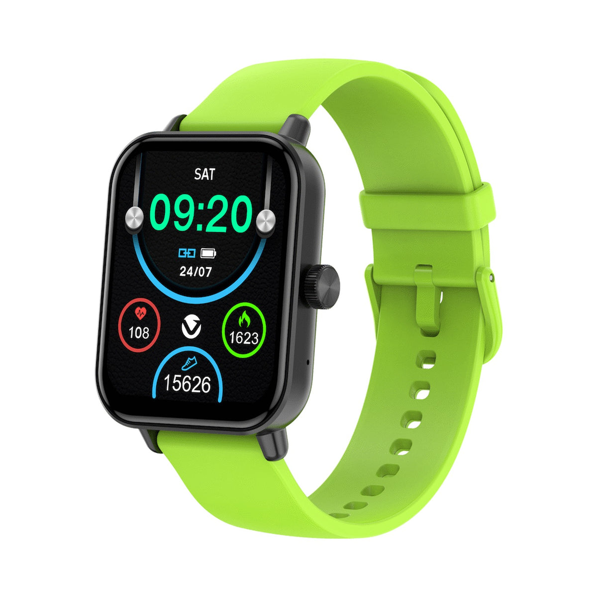 Volkano Chroma Series Smartwatch with Green Strap
