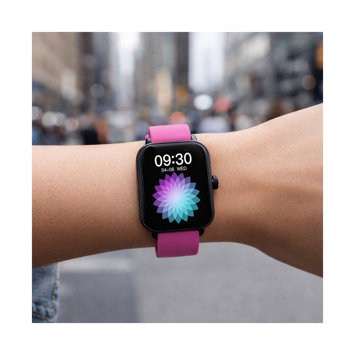 Volkano Chroma Series Smartwatch with Pink Strap