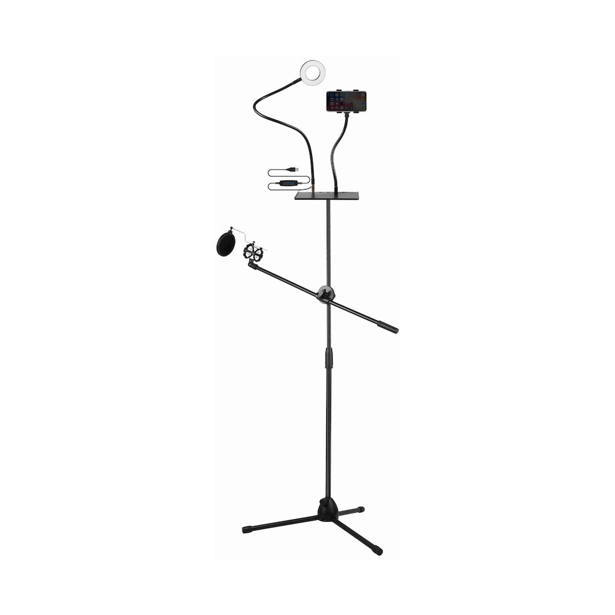 Volkano Insta Series Ring Light Tripod Vlogging Kit