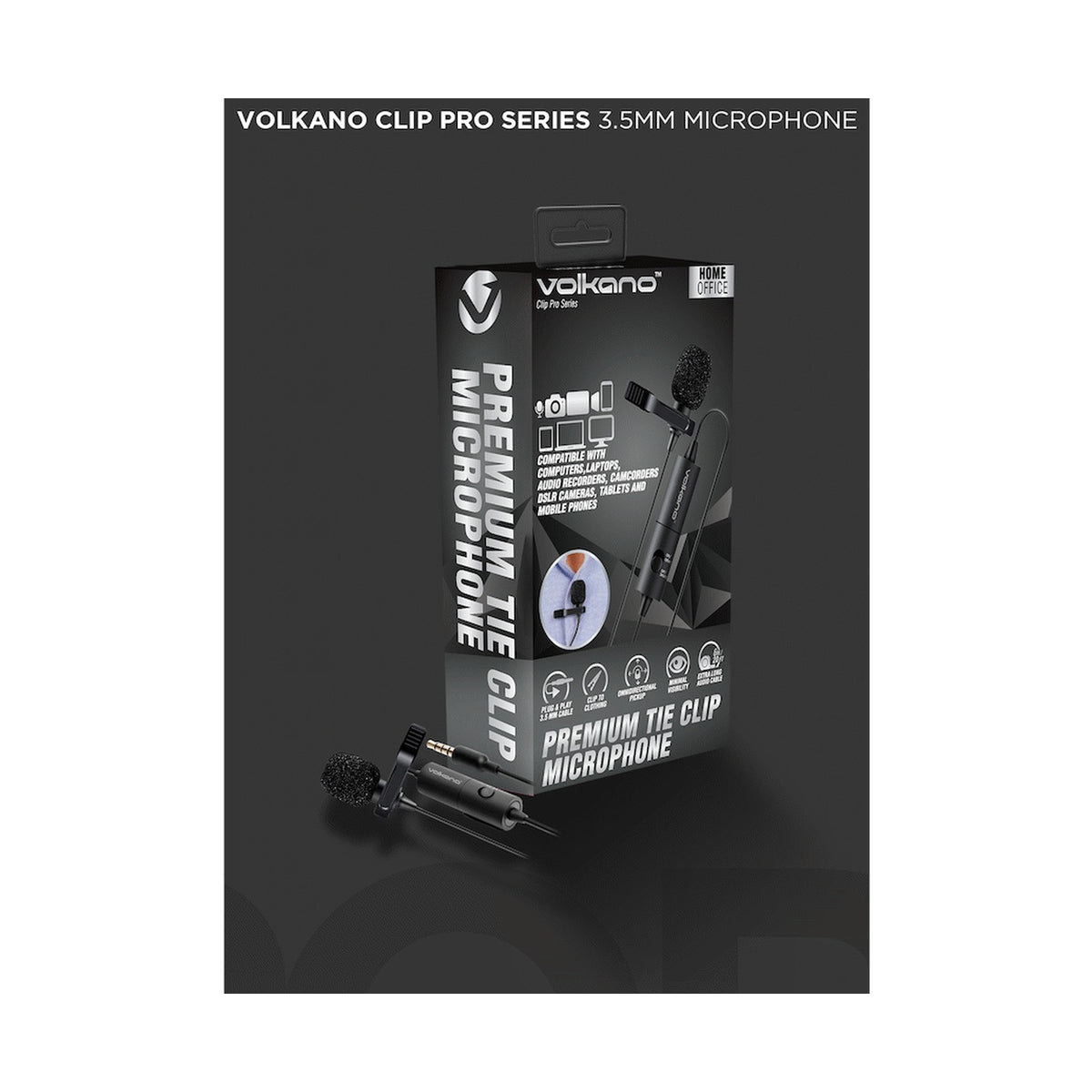 Volkano Clip Pro Series 3.5mm Microphone