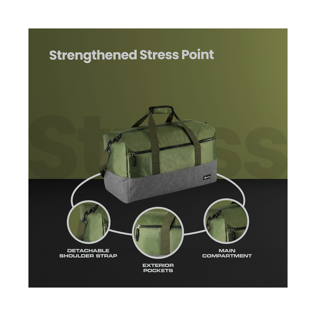Volkano Corporal 43l Duffle - Khaki