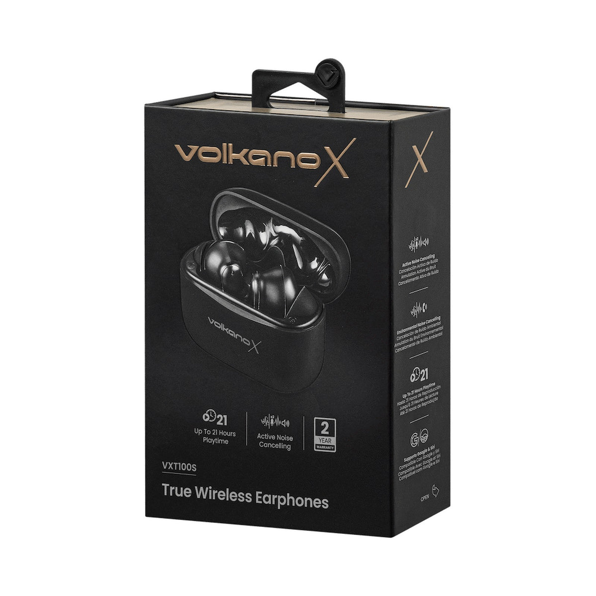 VolkanoX VXT100S TWS Earphones - Black
