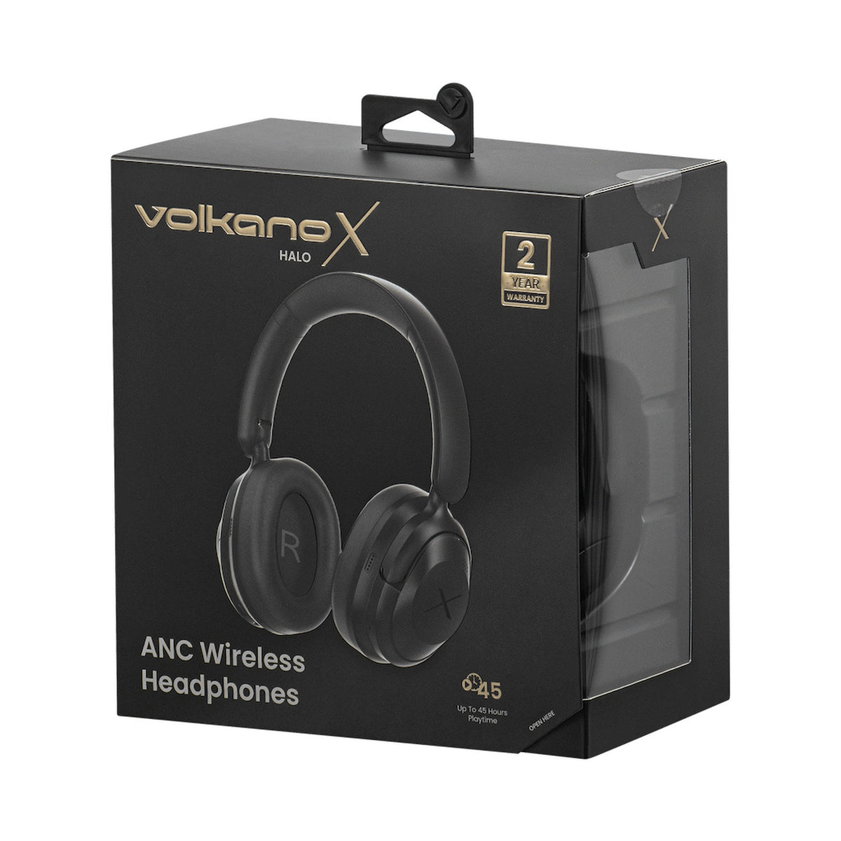 VolkanoX Halo ANC Bluetooth Headphone - Black