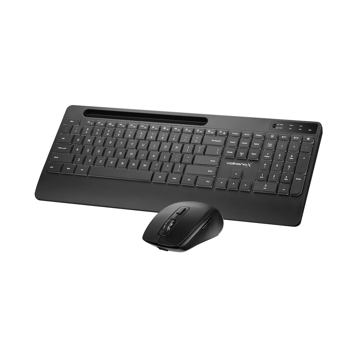 VolkanoX Gem Bluetooth Wireless Keyboard and Mouse - Black