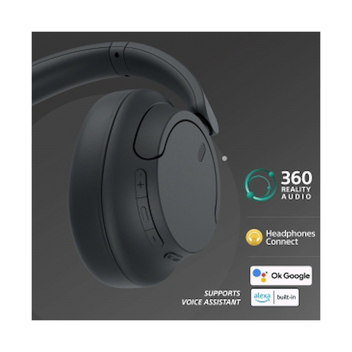 Sony WH-CH720 (Black) Noise Cancelling Over-Ear Headphones