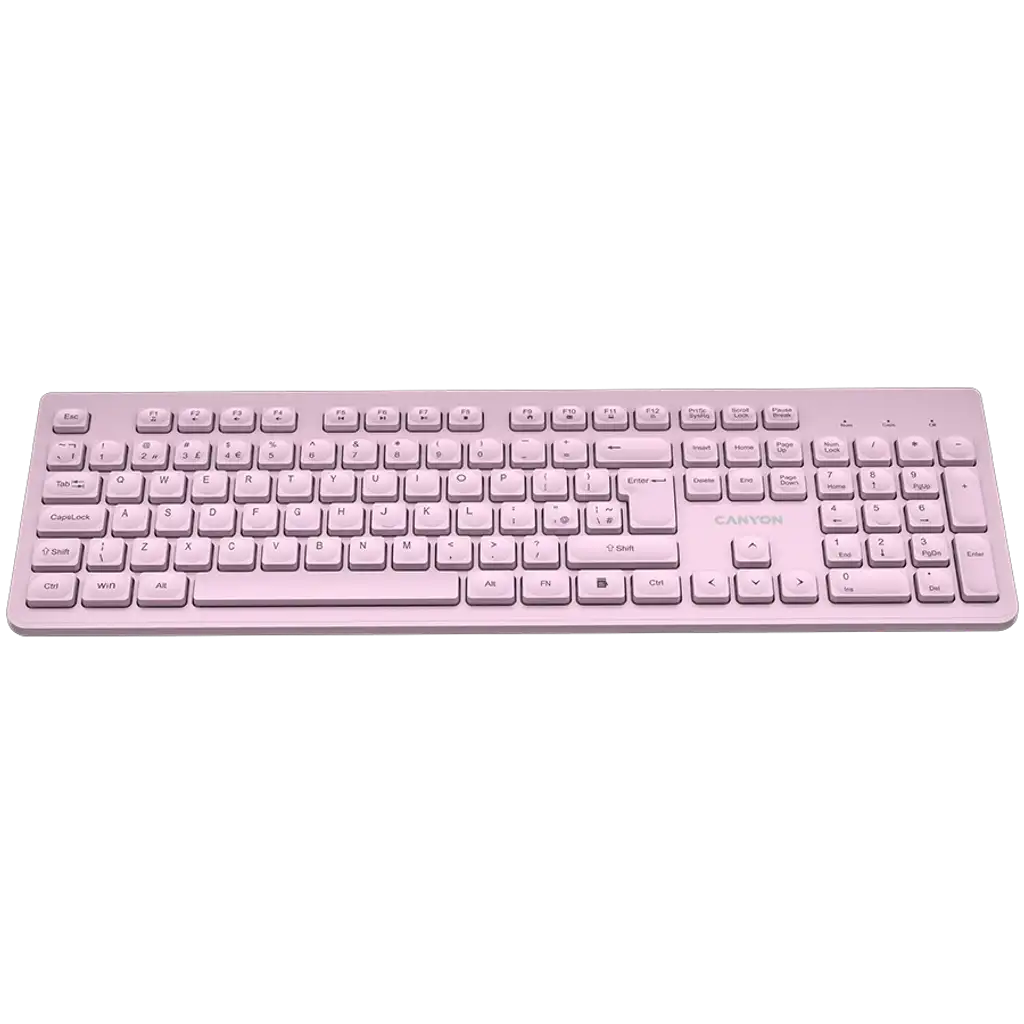 CANYON keyboard HKB-W01 UK/US AAA Wireless Pink CNS-HKBW01P