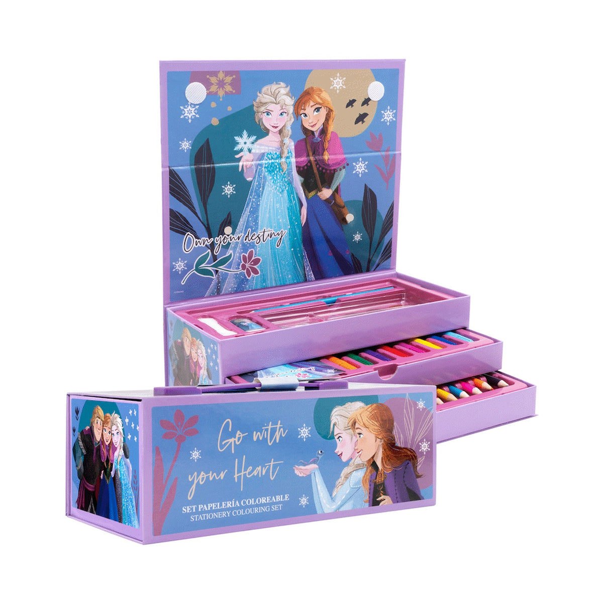 43 PC COLOURING STATIONERY SET - FROZEN