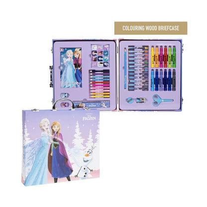 42 PIECE COLOURING STATIONERY BRIEFCASE- FROZEN