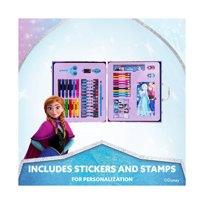 42 PIECE COLOURING STATIONERY BRIEFCASE- FROZEN