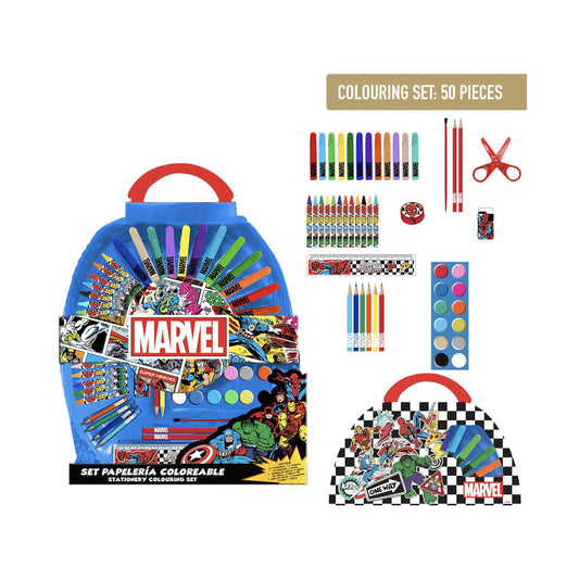 COLOURING STATIONERY SET 50 PIECES AVENGERS