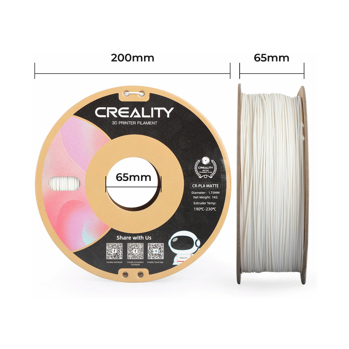 Creality 1.75mm Creality CR-PLA Ivory White (1kg)