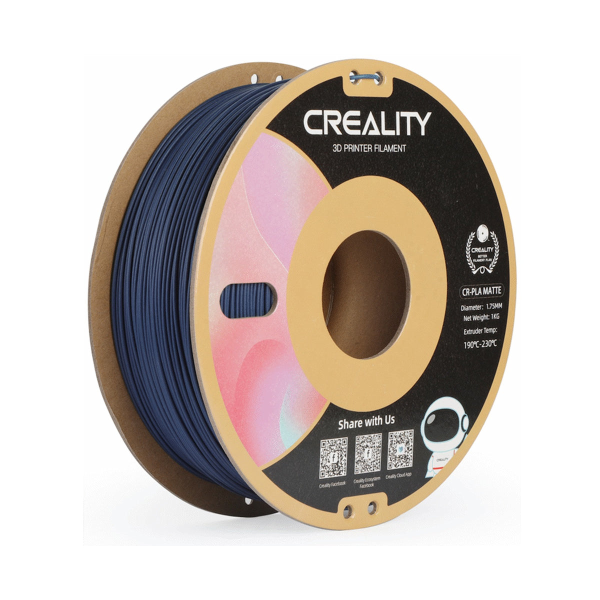 Creality CR-PLA Filament - Matte Navy Blue (1kg)