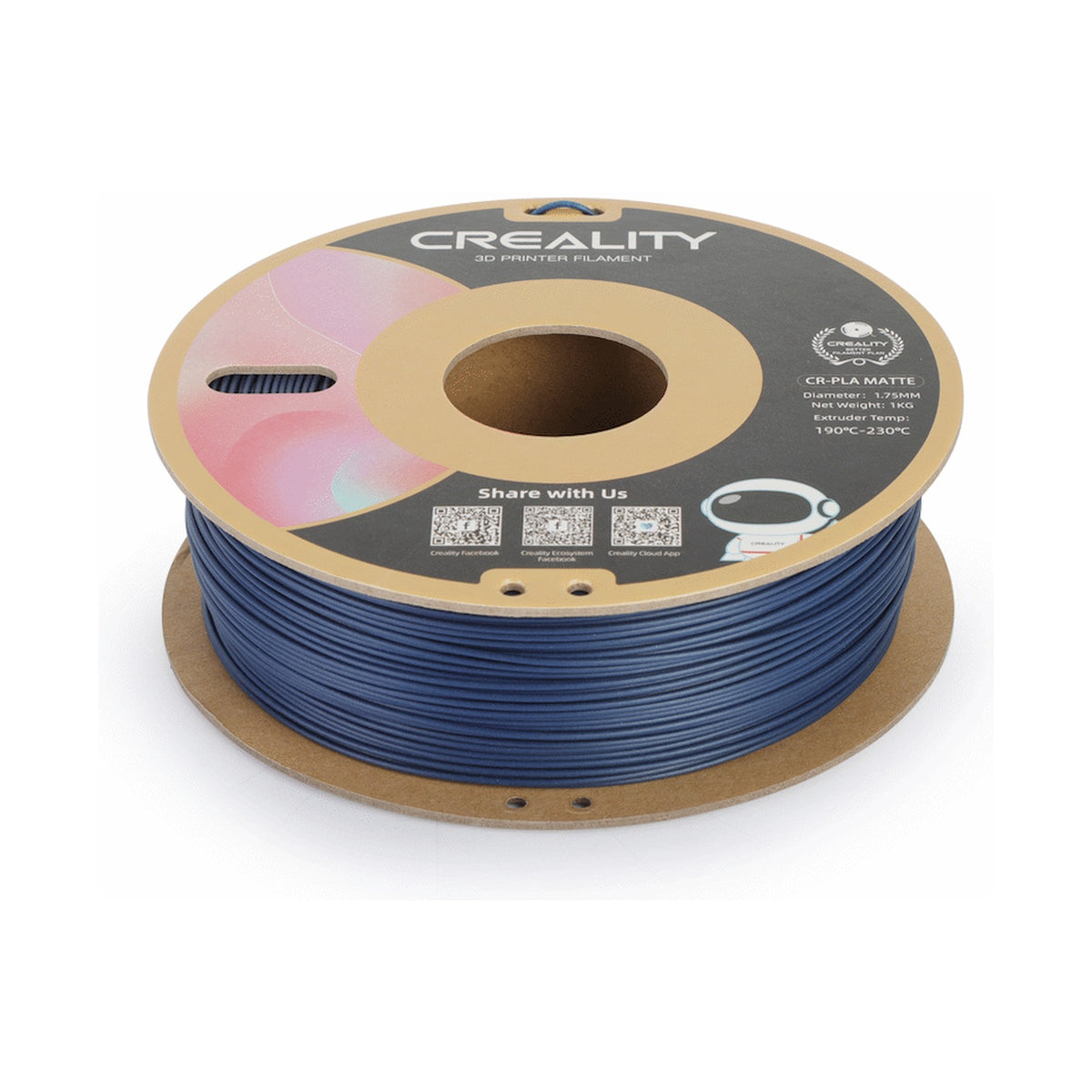 Creality CR-PLA Filament - Matte Navy Blue (1kg)