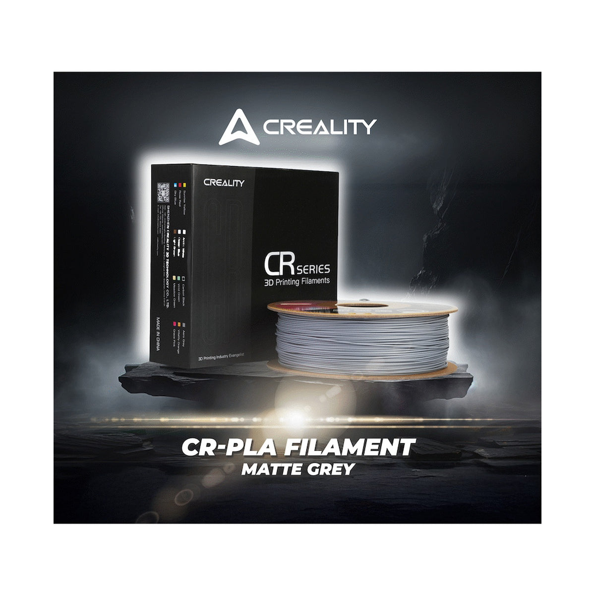 Creality CR-PLA Filament - Matte Grey 1kg