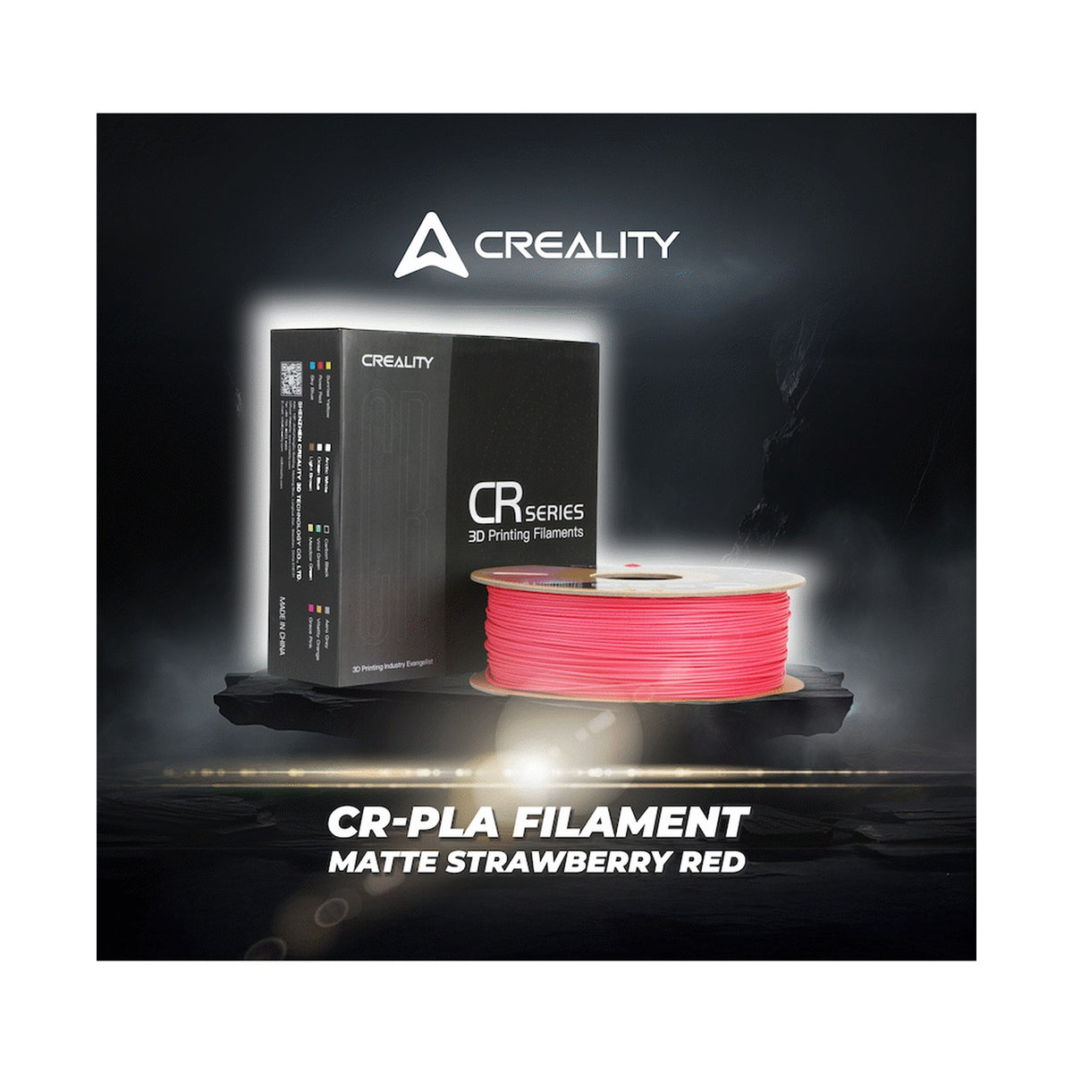 Creality CR-PLA Filament - Matte - Strawberry Red (1kg)