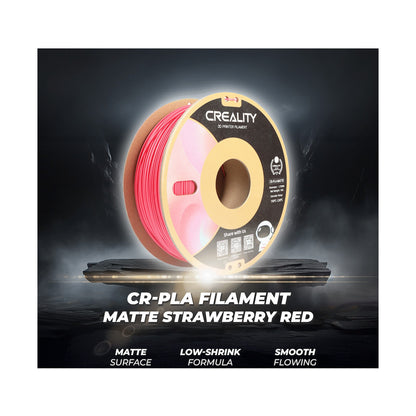 Creality CR-PLA Filament - Matte - Strawberry Red (1kg)