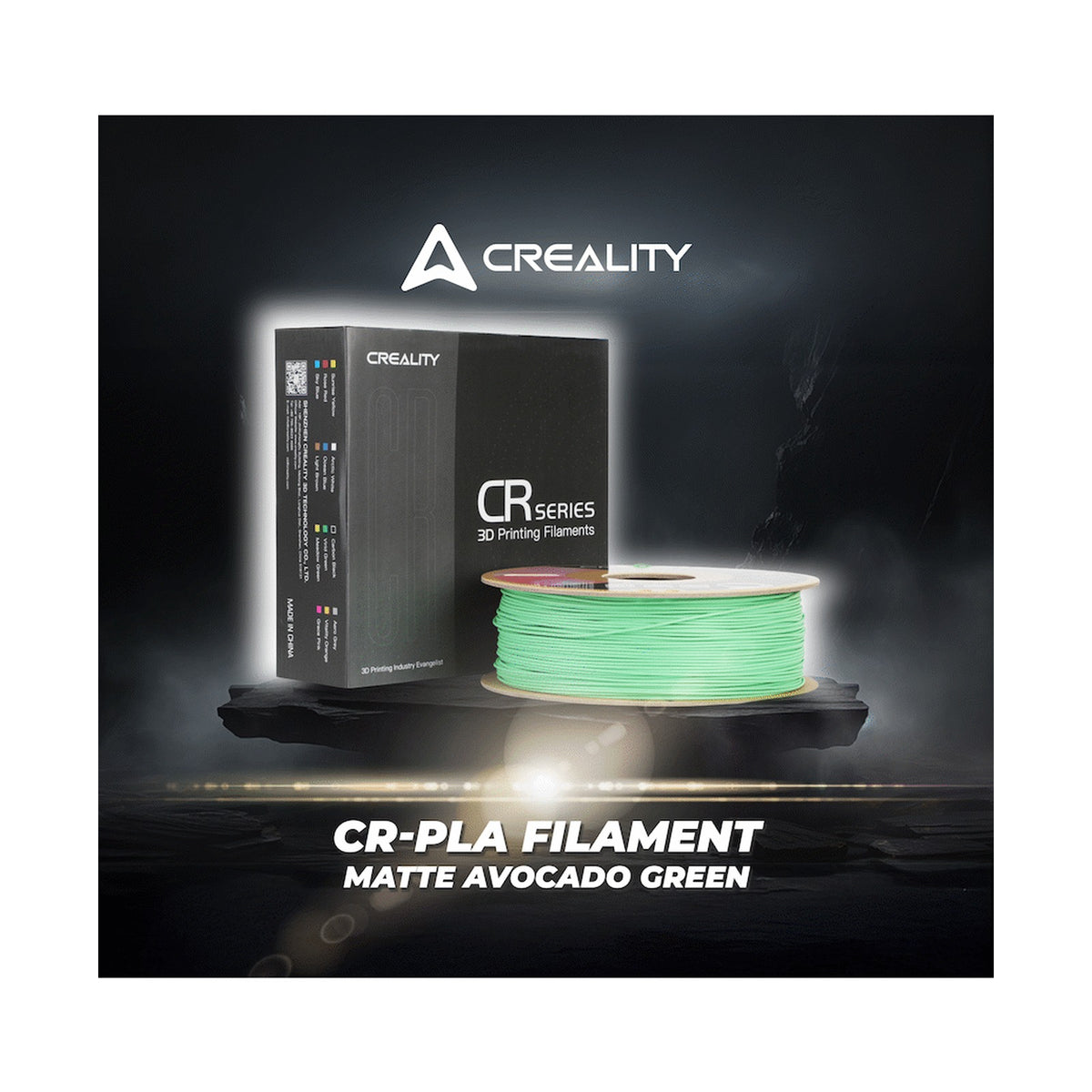 Creality CR-PLA Filament, Matte Avocado Green, 1Kg