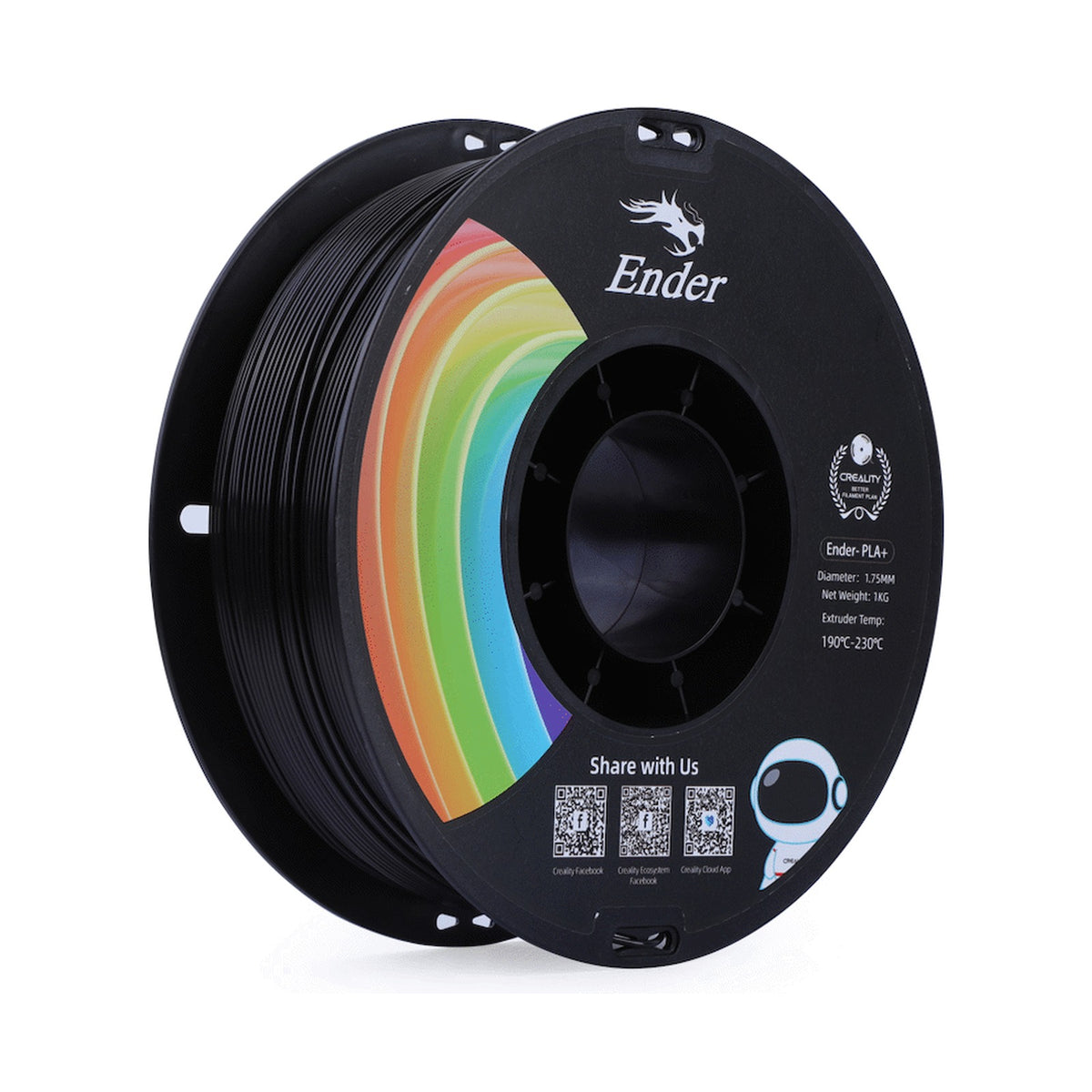 Ender PLA+ Filament Black 1Kg