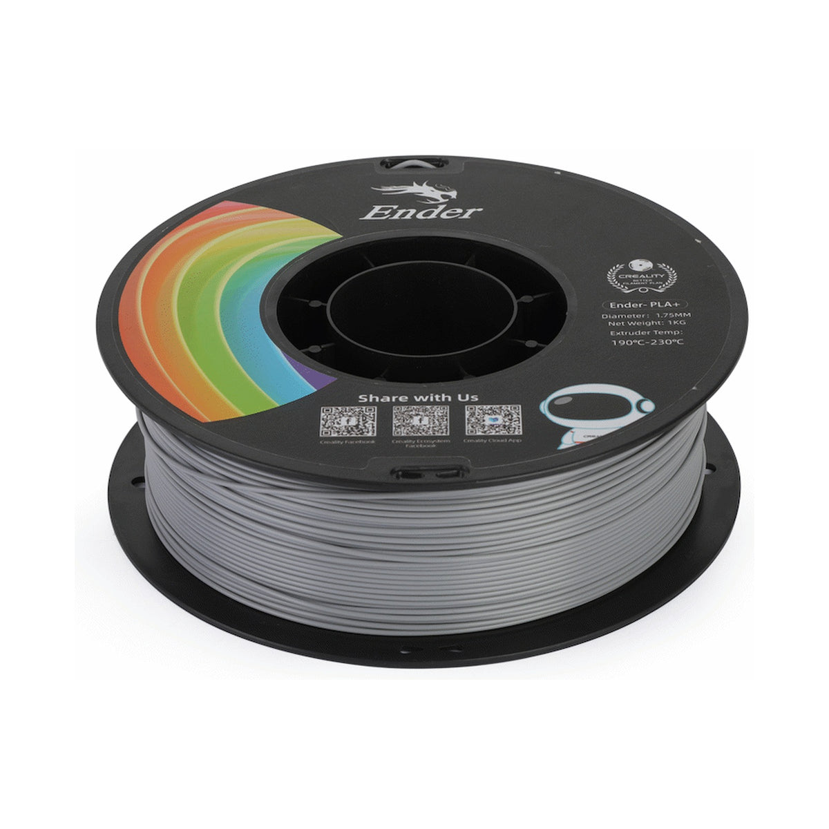 Ender PLA+ Filament Grey 1Kg