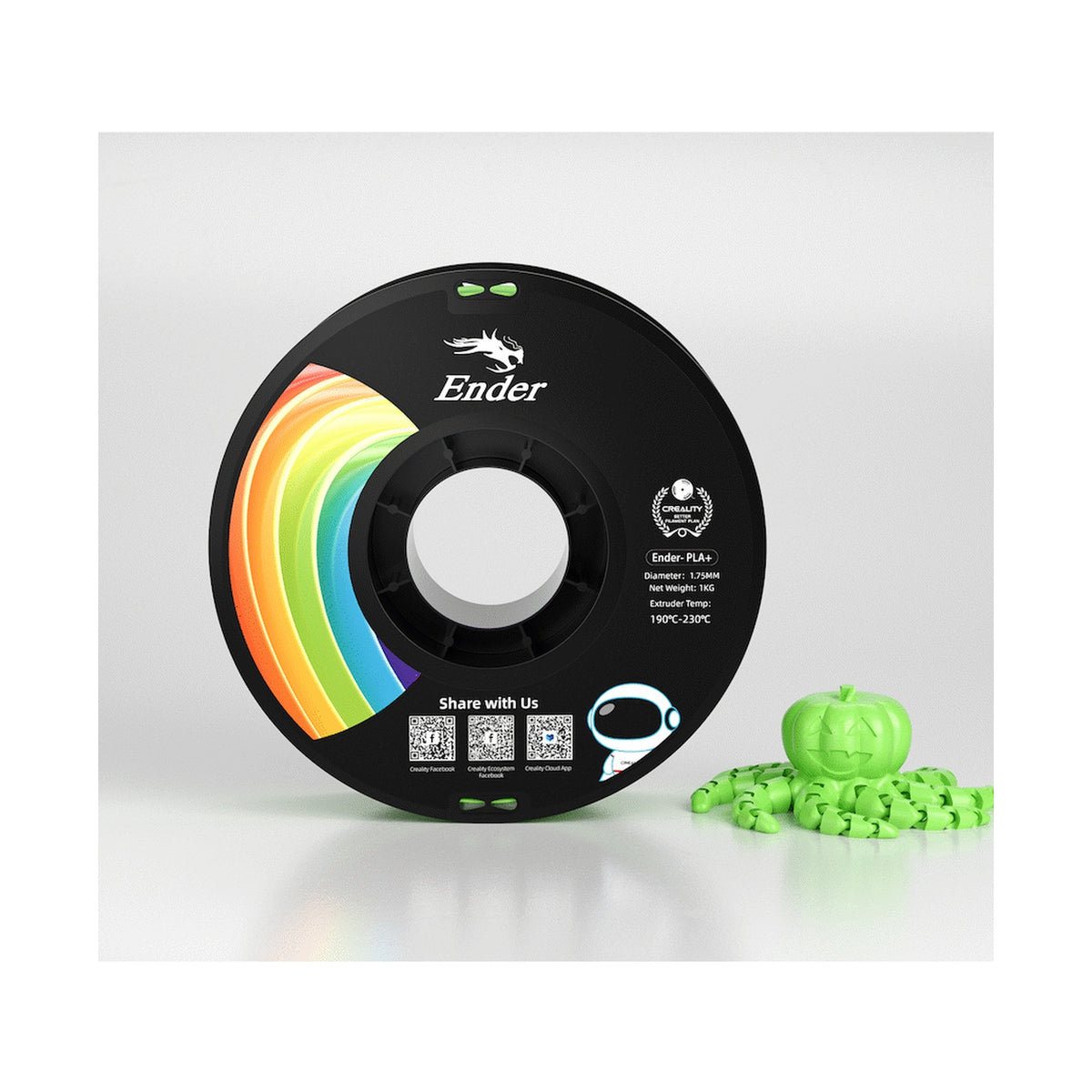 Ender PLA+ Filament Apple Green 1Kg
