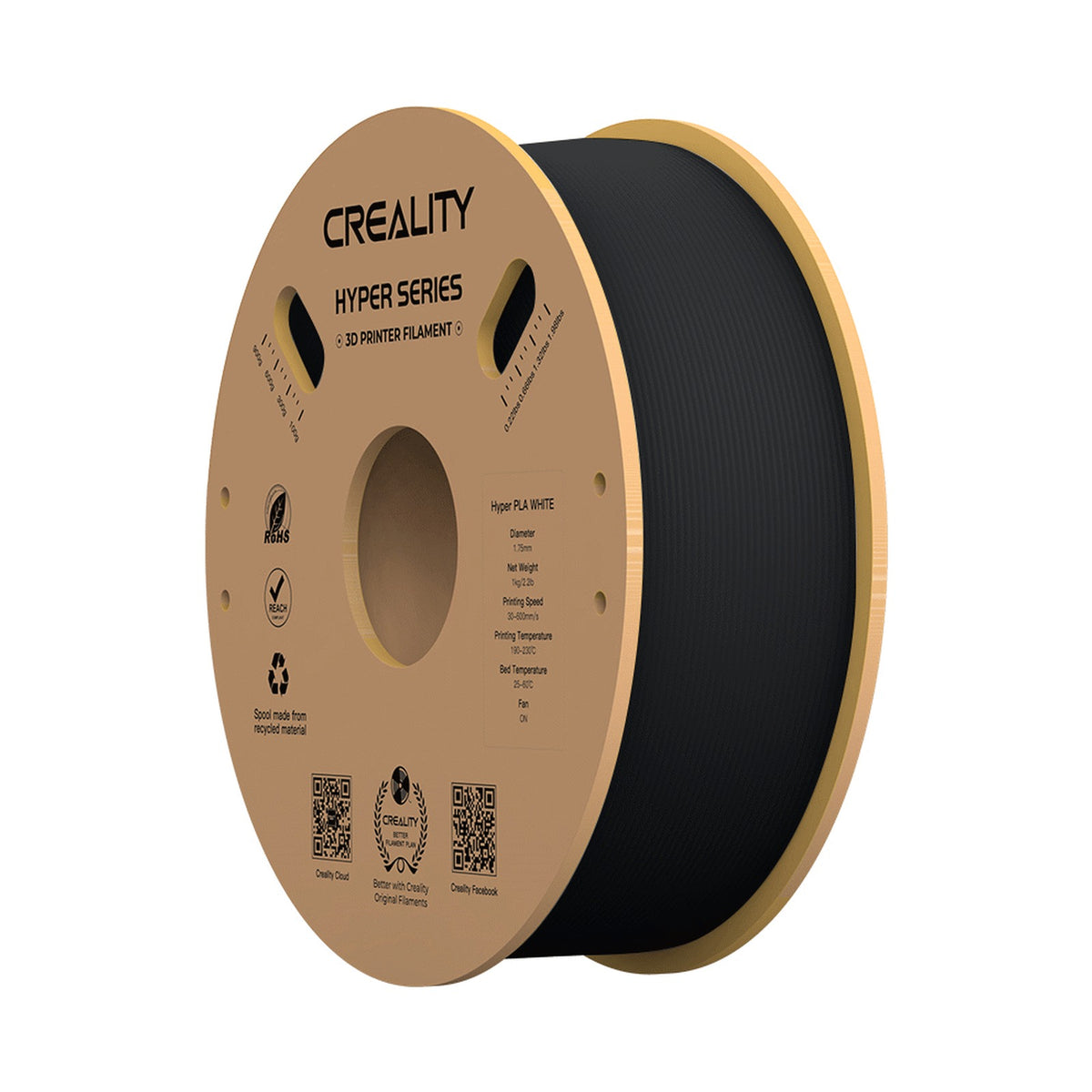 Creality Hyper PLA High-Speed Black Filament 1kg