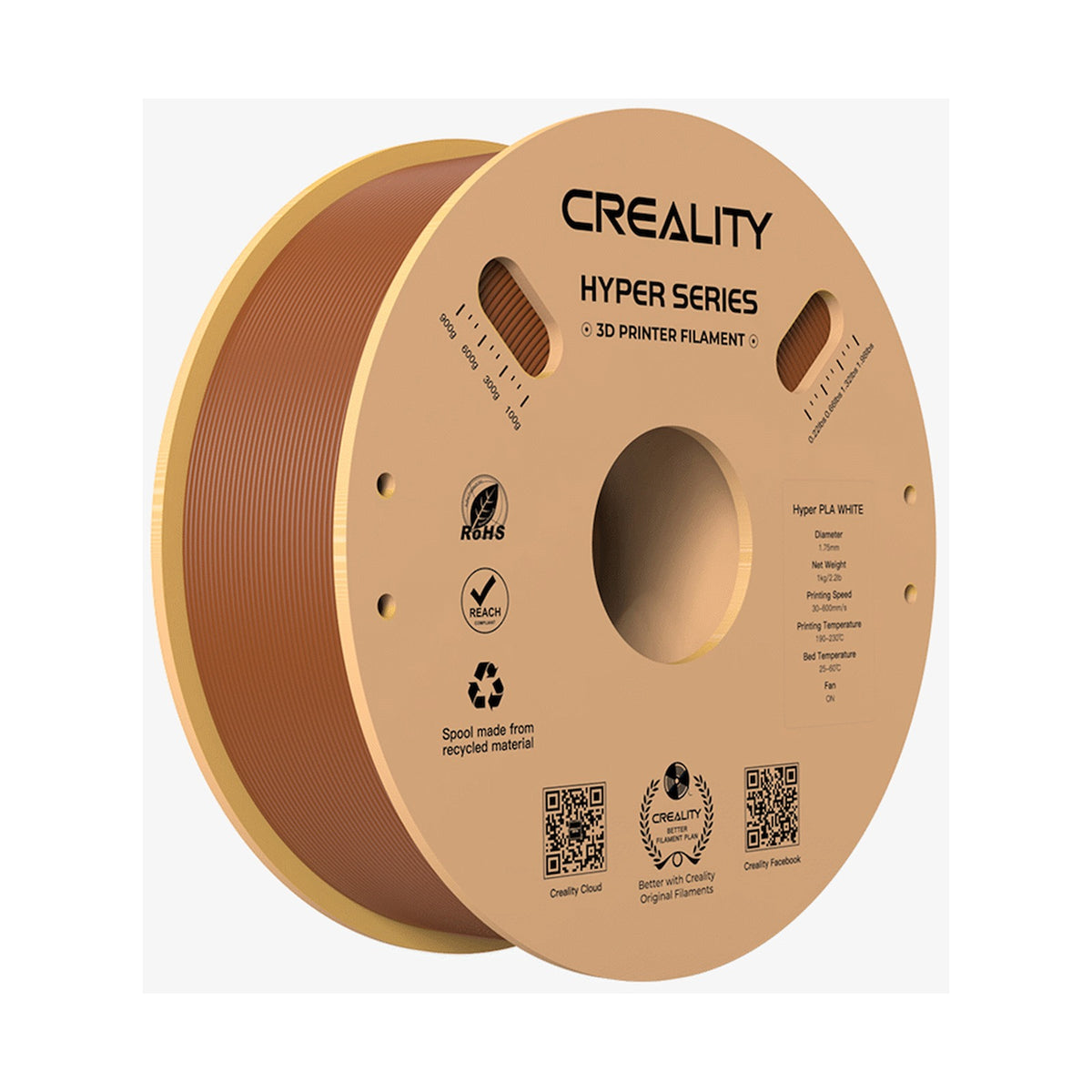 Creality Hyper PLA High Speed Brown Filament 1Kg