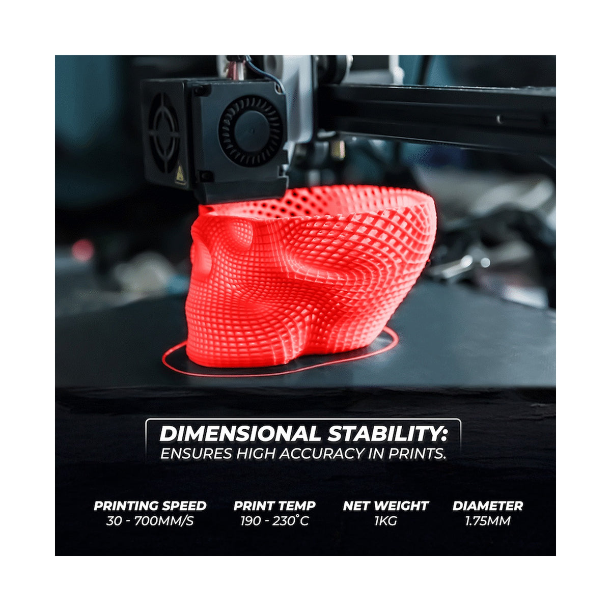 Creality Hyper PLA Filament RFID-Red