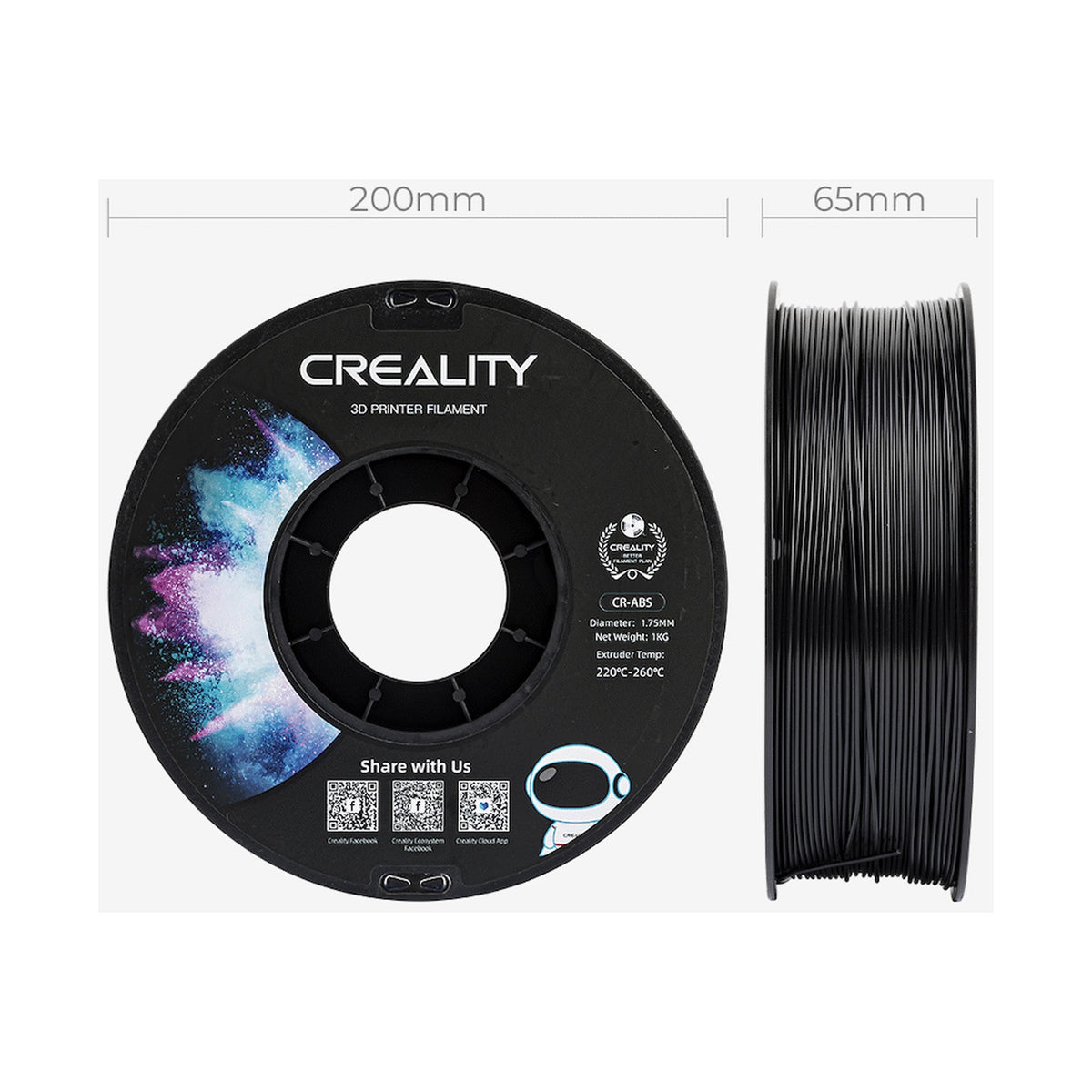 Creality ABS Filament - Black 1kg
