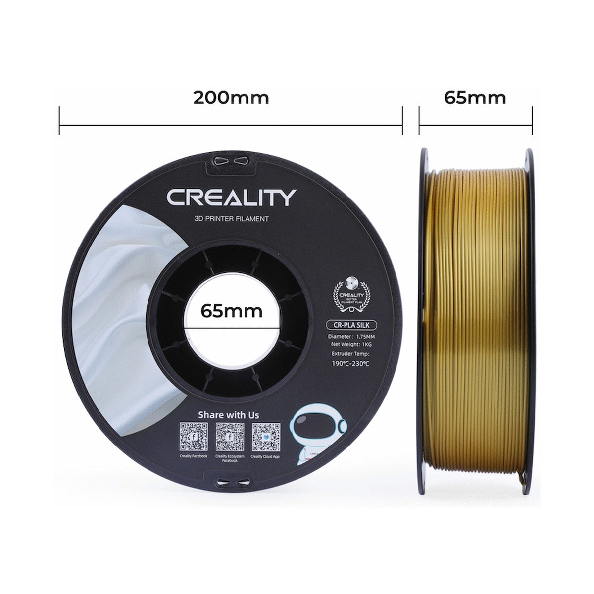 Creality Silk Filament PLA Gold 1Kg