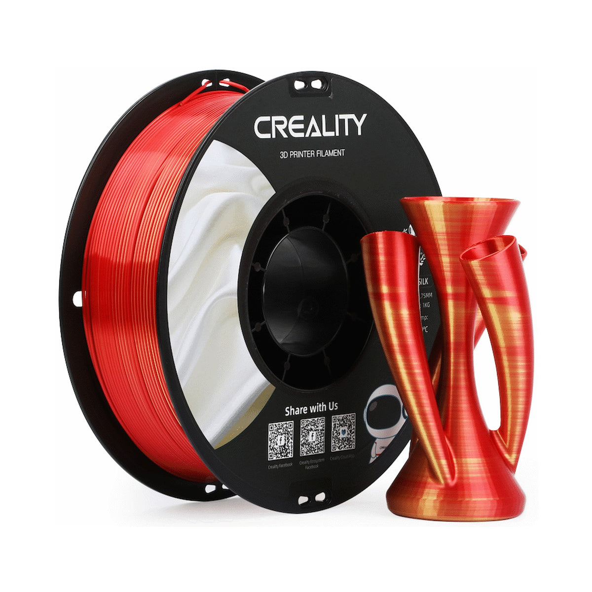 Creality Dual Silk Filament PLA - Golden-Red 1Kg