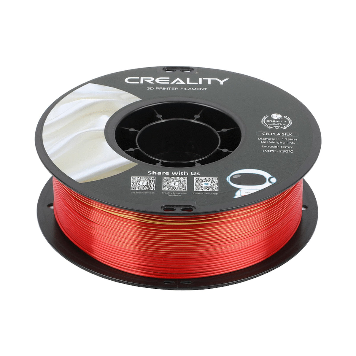 Creality Dual Silk Filament PLA - Golden-Red 1Kg
