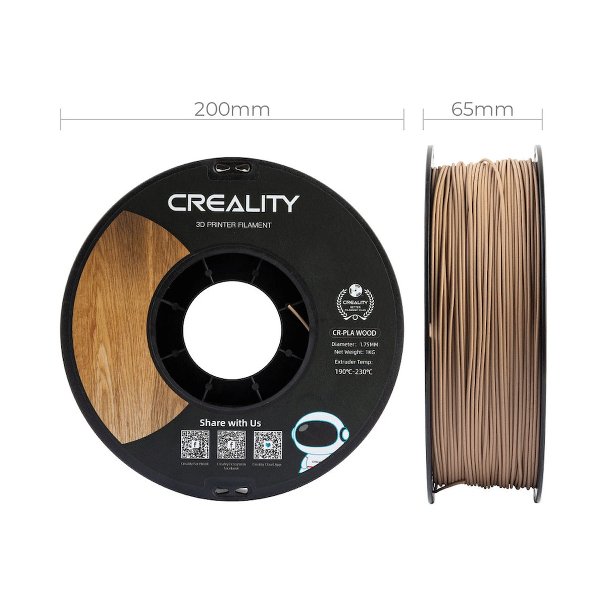 Creality Wood Filament White Pine 1kg