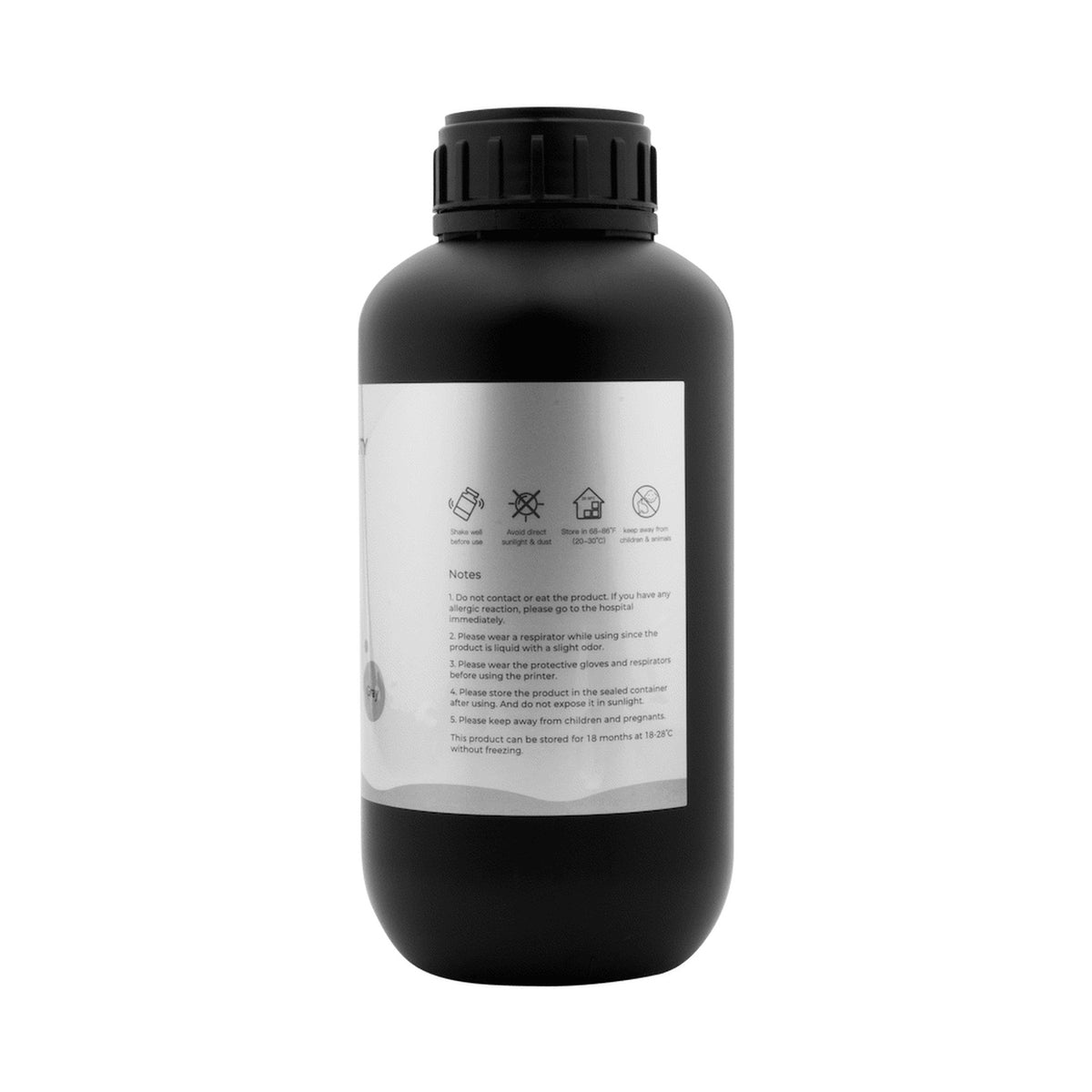 Creality ABS resin 1KG plastic bottle - Grey