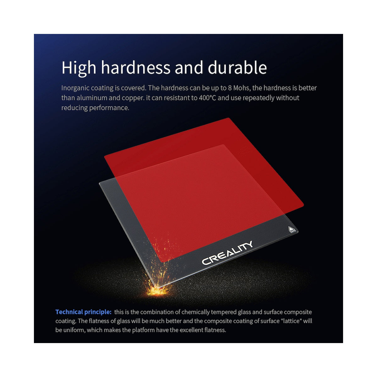 Creality Carborundum Glass Platform Kit 235x235x4 - Ender 5 Pro, Ender 3 Pro