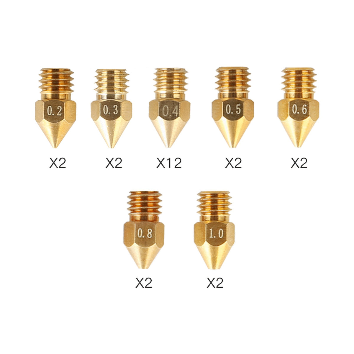 Creality MK8 Nozzle 24-Piece Package