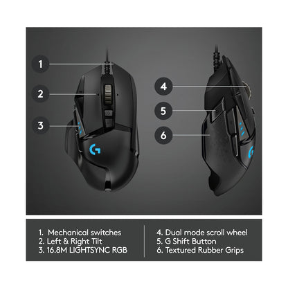 Logitech(R) G502 HERO High Performance Gaming Mouse