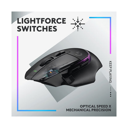 Logitech(R) G502 X PLUS Wireless Gaming Mouse - Black