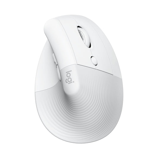 Logitech(R) Lift Vertical Ergonomic Mouse - Off-White/PALE GREY
