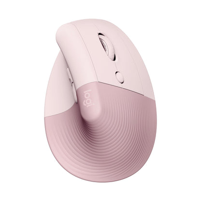 Logitech(R) Lift Vertical Ergonomic Mouse - Rose/Dark Rose