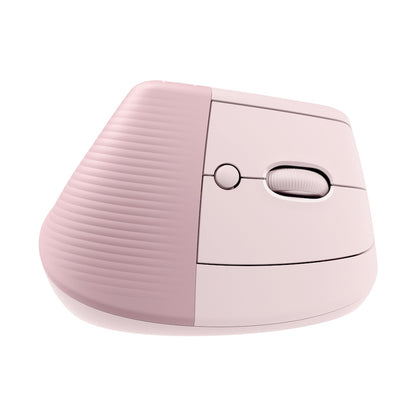 Logitech(R) Lift Vertical Ergonomic Mouse - Rose/Dark Rose