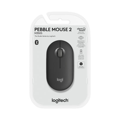 Logitech(R) Pebble Mouse 2 M350s - Tonal Graphite - BT - Dongleless