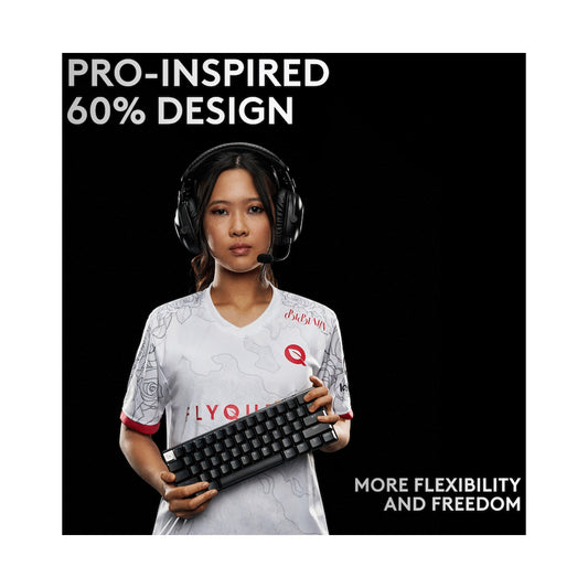 Logitech(R) G PRO X 60 Lightspeed Gaming Keyboard - Black