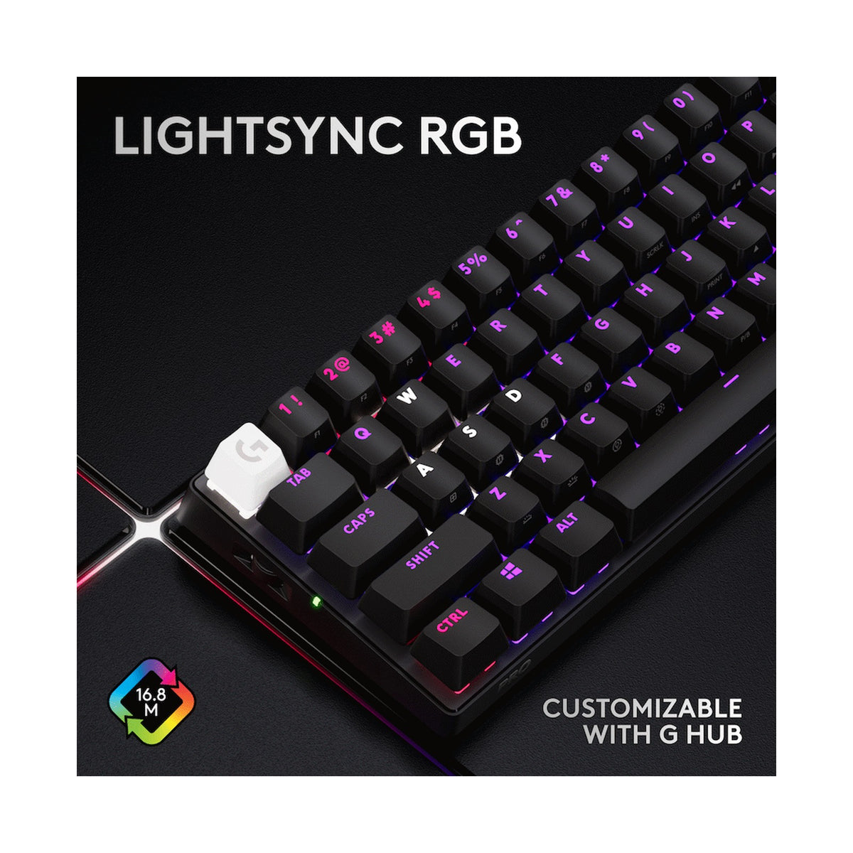 Logitech(R) G PRO X 60 Lightspeed Gaming Keyboard - Black
