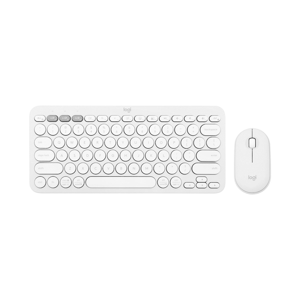 Logitech(R) Pebble 2 Combo - Tonal White