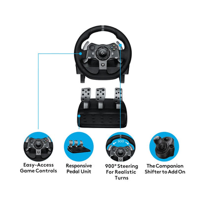 Logitech(R) G920 Driving Force Racing Wheel and Pedals for XB & PC