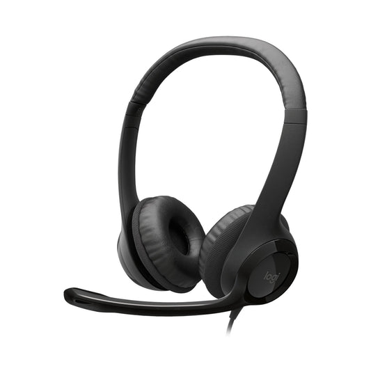 Logitech(R) H390 USB Computer Headset - Midnight Black