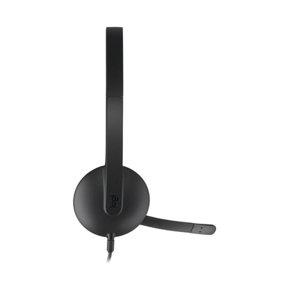 Logitech(R) H340 USB Computer Headset - Black